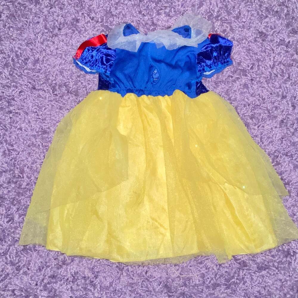 12-18m Baby Girls Disney Snow White Halloween Costume Dress w/ Shoes - Picture 5 of 8
